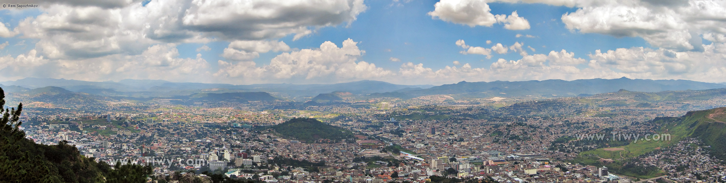 Panoramic view of Tegucigalpa