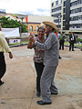 Ladies-pensioners sing songs, dance and get 100% enjoyment