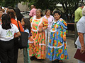 Ladies-pensioners sing songs, dance and get 100% enjoyment