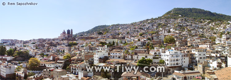 Vista panoramica del Taxco