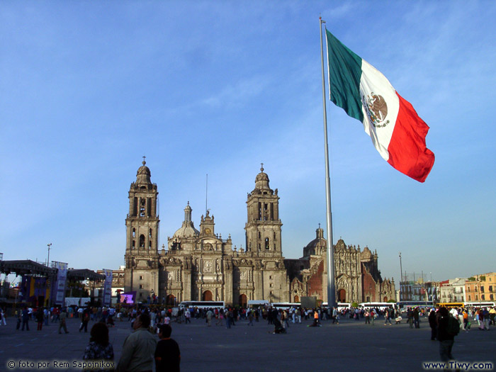 Catedral Metropolitana. Plaza el Zocalo. 