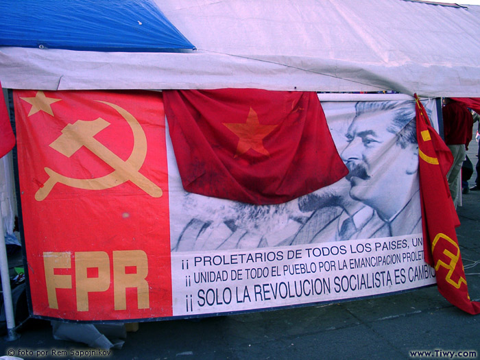 Political Life is in full swing on El Zocalo square