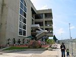 Grey concrete building mirador Miraflores