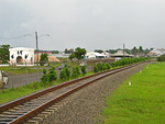 Colon is connected with the capital by a railroad, which runs along the Canal