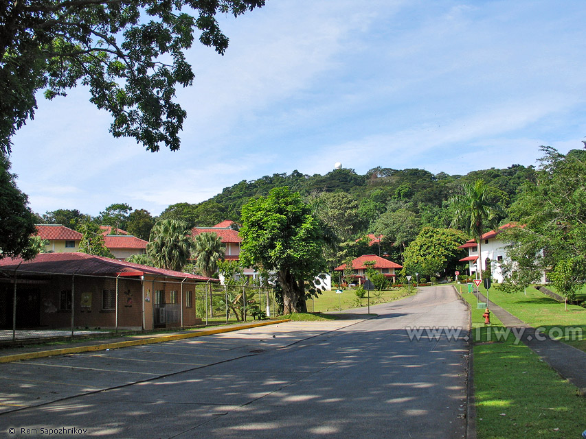 Sunk in the well-groomed greenery Albrook  one of the areas of the former Canal Zone