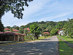 Sunk in the well-groomed greenery Albrook  one of the areas of the former Canal Zone