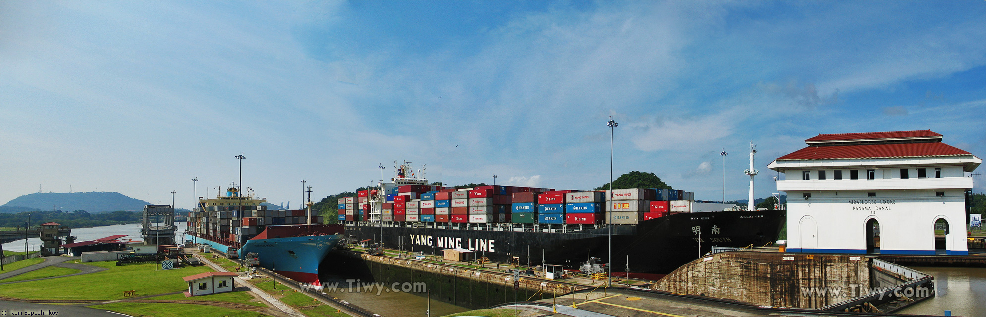 El Canal de Panam, las esclusas Miraflores