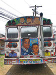 Multicoloured buses of Portobelo