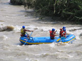 The Canete river is a paradise for those who are ford of rafting