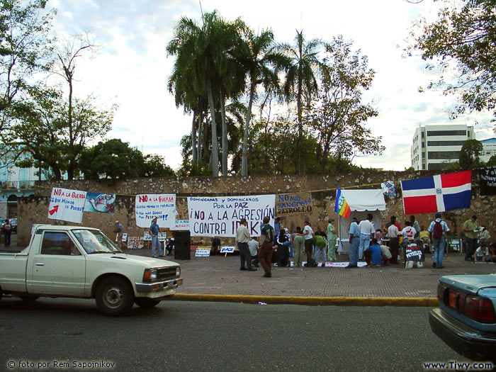 Dominican people against the US War in Iraq