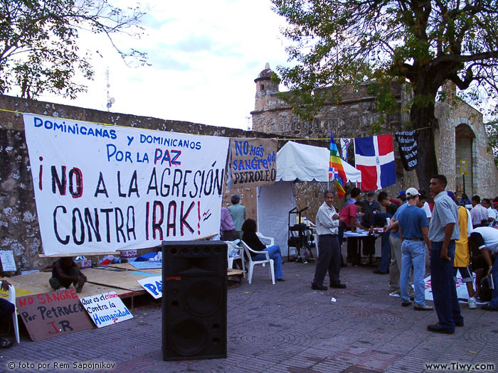 Pueblo Domincano contra la guerra en Irak 