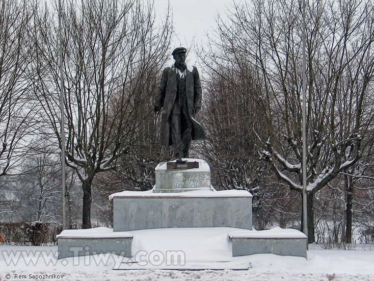 V.I. Lenin monument, Chernyakhovsk town, Russia