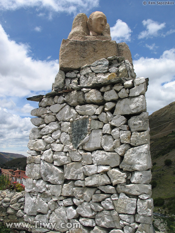 Juan Felix Sanchez erected the monument to himself