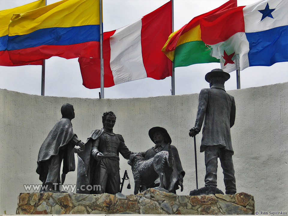 Monument to Perro nevado (Snow dog), Merida state, Venezuela