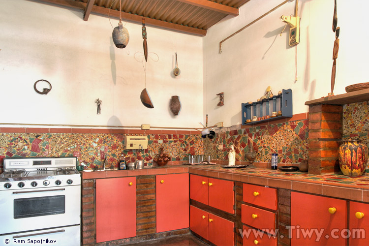 The kitchen of The Artist's house