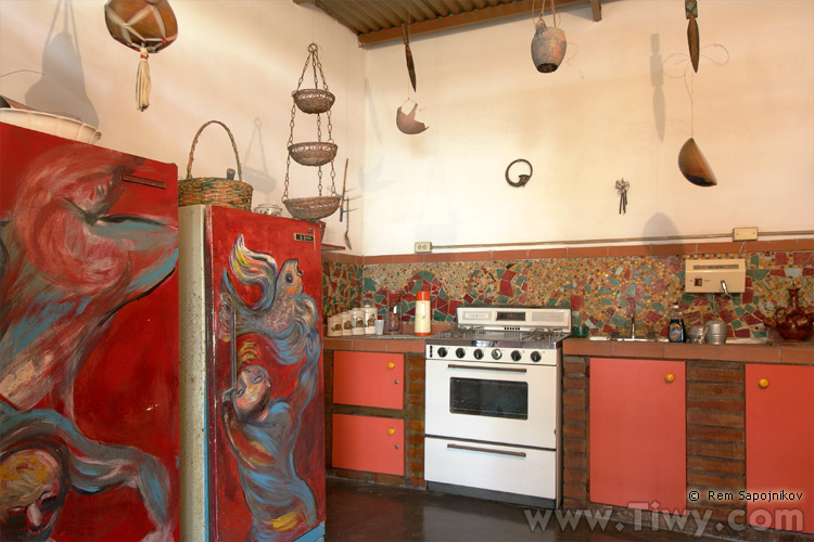 The kitchen of The Artist's house