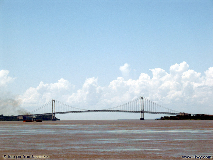 The bridge Angostura over the river Orinoco