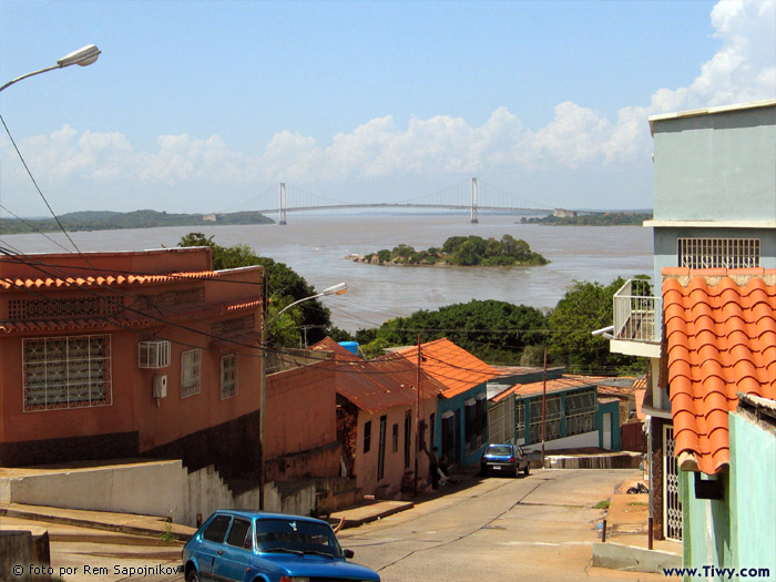 View of Angostura bridge from Ciudad Bolivar