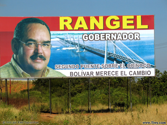 Rangel is the governor of the state of Bolivar