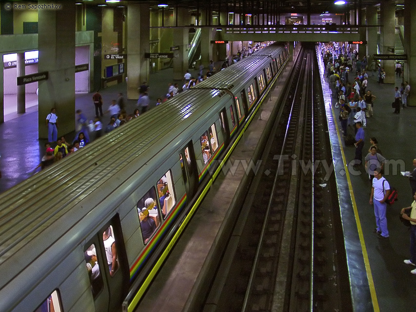 Station of metro Plaza Venezuela