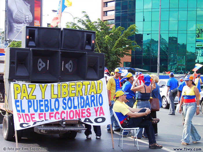 Venezuela, Caracas, The opposition is rallying - January 25, 2003