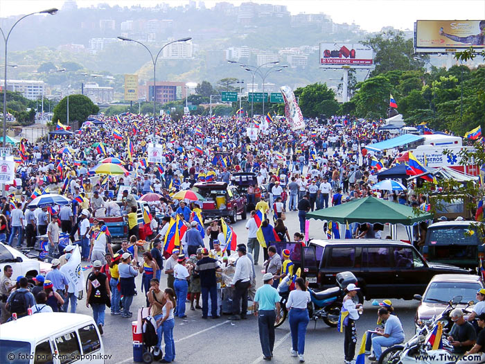 Contramanifestacion de la oposicion a Chavez - 25 de Enero del 2003