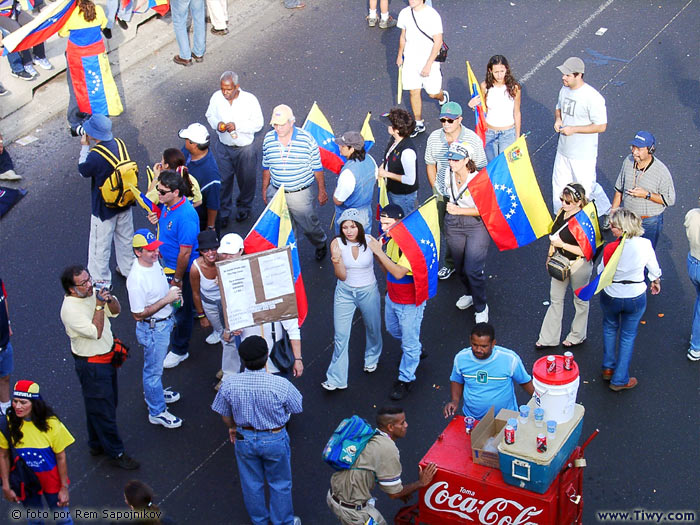 Contramanifestacion de la oposicion a Chavez - 25 de Enero del 2003