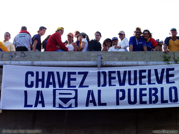 Venezuela, Caracas, The opposition is rallying - January 25, 2003