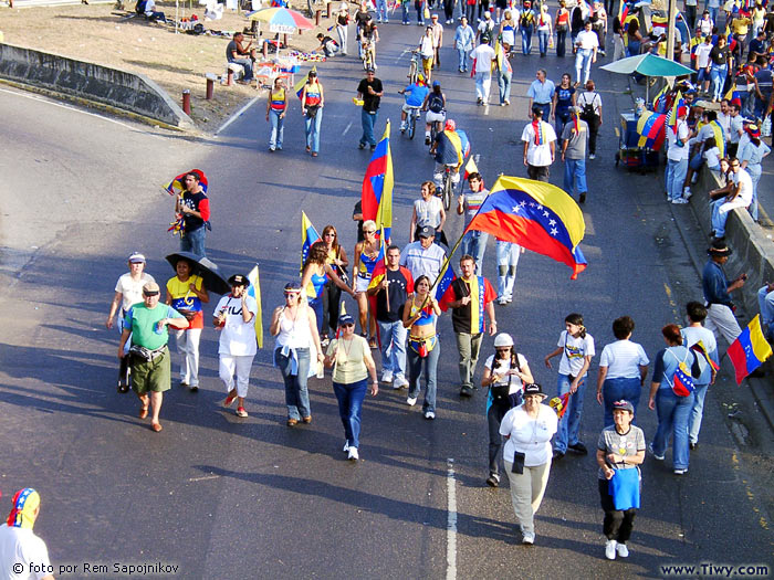 Contramanifestacion de la oposicion a Chavez - 25 de Enero del 2003