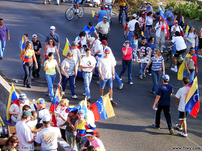 Contramanifestacion de la oposicion a Chavez - 25 de Enero del 2003