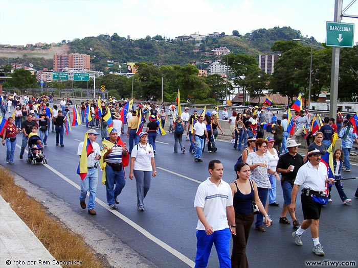 Contramanifestacion de la oposicion a Chavez - 25 de Enero del 2003