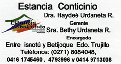 Estancia Conticinio - Business card