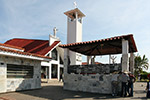 Glorieta con una estatua de José Gregorio Hernández