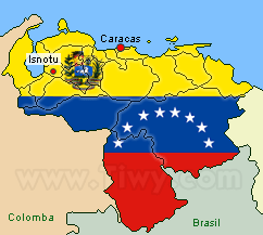 Isnotu en la mapa de Venezuela